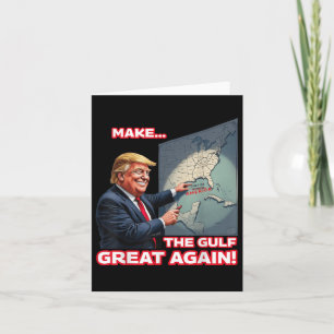 Cartão Trump Américas Golfo Presidente do México Trump