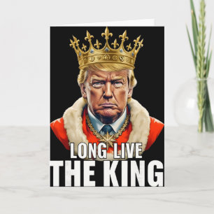 Cartão Trump Antigo Viva o Rei Patriota Americano