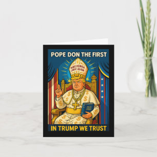 Cartão Trump As Vaticano Church Pope - Pope Trump Meme