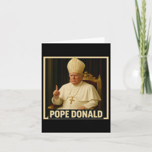 Cartão Trump As Vaticanos Church Papa Trump Funny Vatican