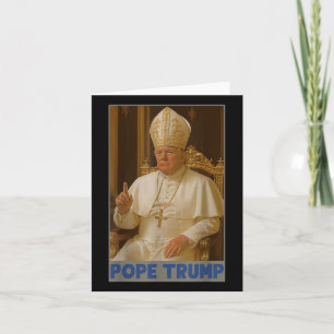Cartão Trump As Vaticanos Church Pope Trump Engraçado