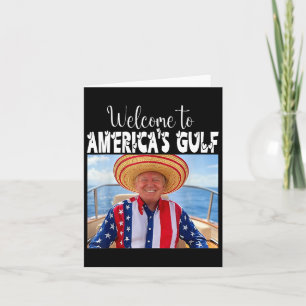 Cartão Trump Bem-vindo à América do Funny Trump 2025