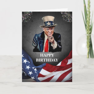 Cartão Trump Birthday Cad