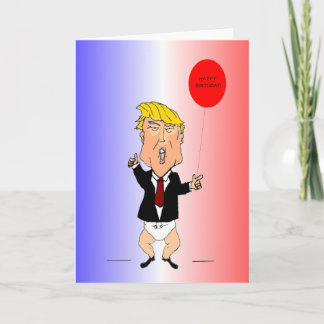 Cartão Trump Birthday Card Deseja