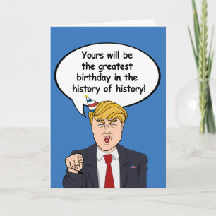 Cartão Trump Birthday Card - Grande Aniversário no seu