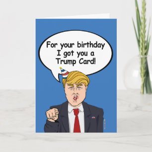 Cartão Trump Birthday Card - Para o seu aniversário eu te