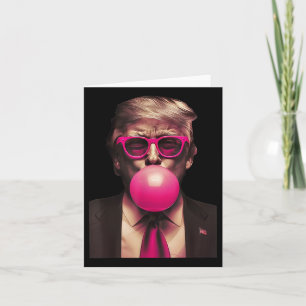 Cartão Trump Bubble Gum Funny