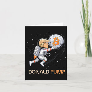 Cartão Trump Cócio Bitmoney Donald Pump Crypto Bull Presi