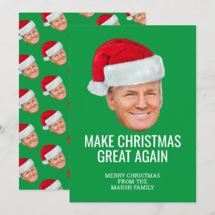 Cartão Trump com Santa Hat - Faça Excelente de Natal nova