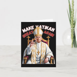 Cartão Trump Como Vaticano Church Pope Trump Torna Vatica