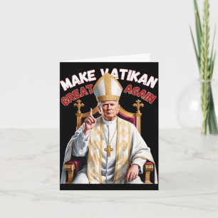 Cartão Trump Como Vaticano Church Pope Trump Torna Vatica