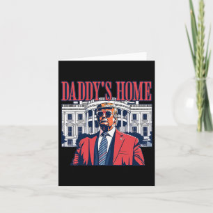 Cartão Trump Daddys Casa Branca Eua Bandeira Americana Vi