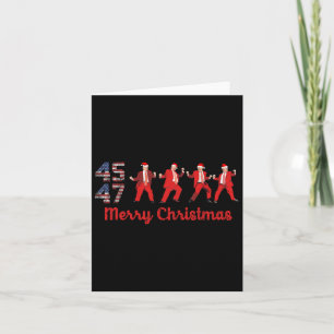 Cartão Trump Dance 45 47 Donald Trump Xmas Pajamas Holida