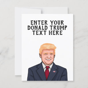 CARTÃO TRUMP DE DONALD PERSONALIZADA