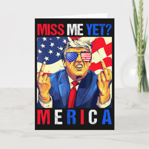 Cartão Trump Dedo do Meio Ainda Perdeu Me Bandeira Americ