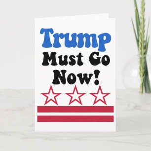 Cartão Trump Deve Sair, Trump Deve Sair Já!