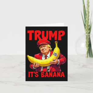 Cartão Trump É Banana (em escala) Meme Engraçado 1 