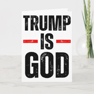 Cartão Trump É Deus Engraçado Trump É Deus 1