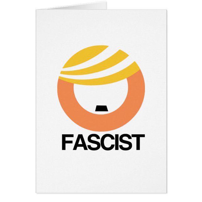 Cartão Trump é fascista (Frente)