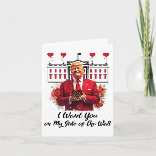 Cartão Trump e Flores de Chocolate Eu Quero Você ao Meu L