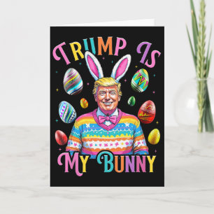 Cartão Trump É Meu Coelho Caça de Ovos da Primavera Fazem