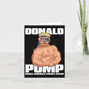 Cartão Trump Engraçado 4 de julho Donald Pump