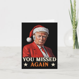 Cartão Trump Engraçado Natal Que Você Perdeu De Novo 2024