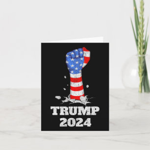 Cartão Trump Fist 2024 Stand With Trump 2024