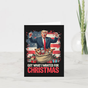 Cartão Trump Ganhou 2024 Presidente - Consegui O Que Quer