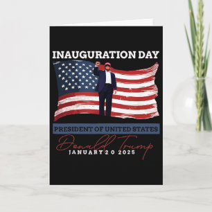 Cartão Trump Ganhou Inauguração da Eleição de 2025 Homens