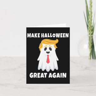 Cartão Trump Ghost. Faça o Excelente do Dia das Bruxas no