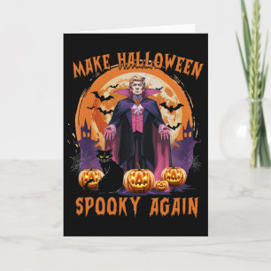 Cartão Trump Halloween Faça o Halloween Assustador Novame