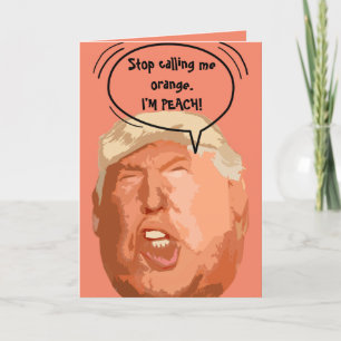 Cartão Trump I'm-Peach Engraçado Card