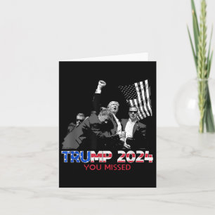 Cartão Trump Ination Bloody Ear Butler Trump Xou Perdeu