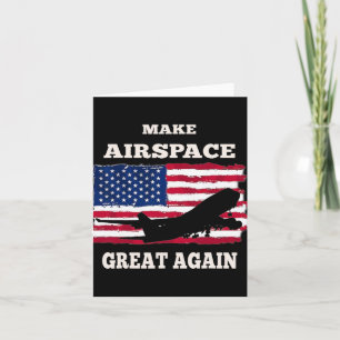 Cartão Trump Jet Politico Torne Excelente do Espaço Aéreo