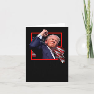 Cartão Trump Luta Combatendo Combatentes Apoiadores Ameri