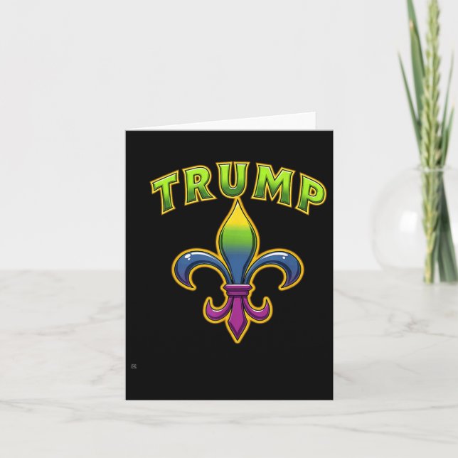 Cartão Trump Mardis Gras (Frente)
