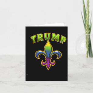 Cartão Trump Mardis Gras