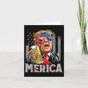 Cartão Trump Merica Torna O Excelente De 4 De Julho Novam