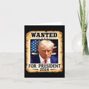Cartão Trump Mug Shot Desejado Para Os Eua. Presidente 20