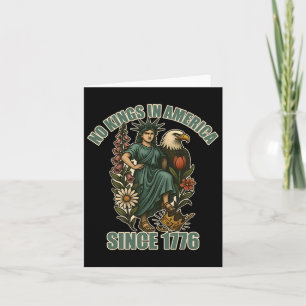 Cartão Trump No King In America Desde 1776 Anti Ice Statu