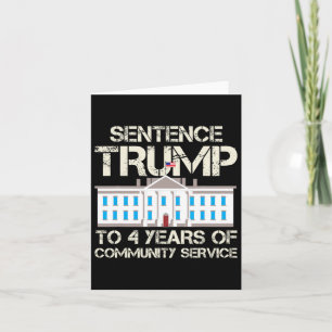 Cartão Trump para 4 anos de serviço comunitário