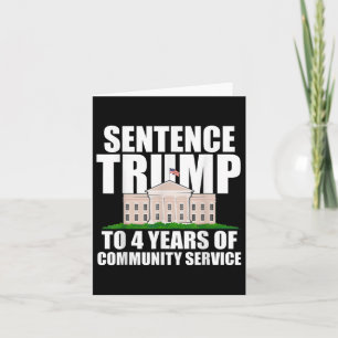 Cartão Trump Para 4 Anos De Serviço Comunitário 2