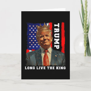 Cartão Trump Rei Presidente Viva o Rei Trump 