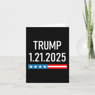 Cartão Trump Retorna Como Presidente 25 De Janeiro