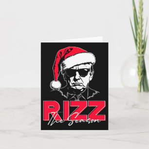 Cartão Trump Rizz A Época Natal Engraçado Donald Trump