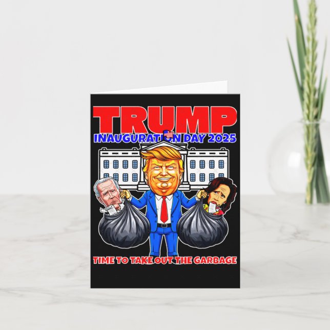 Cartão Trump Sai Do Lixo (Frente)