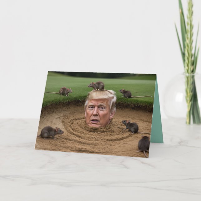 Cartão Trump Sandtrap Greeting Card (Frente)