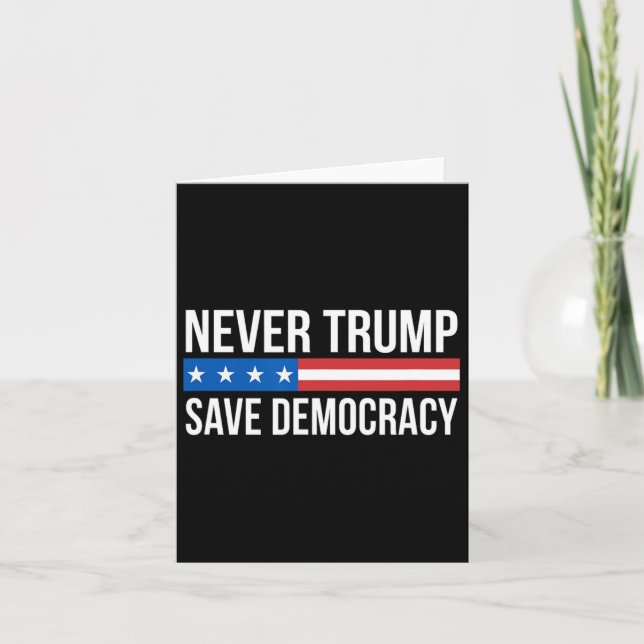 Cartão Trump - Save Democracy - (Frente)