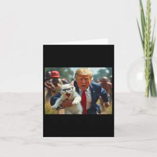 Cartão Trump Segurando Gato Vota Trump Pets Para Voto Tru